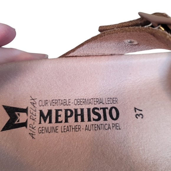 NWT Mephisto Kristal pink Sandvel Suede sandals - 37 (6.5 -7 US)     F16 - Picture 5 of 11